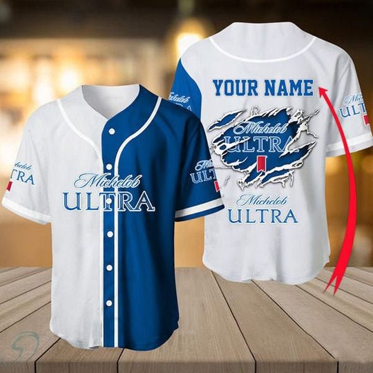 Discover Personalized Basic Michelob Ultra Baseball Jersey,Beer Lovers Jersey, Vodka Lovers Jersey