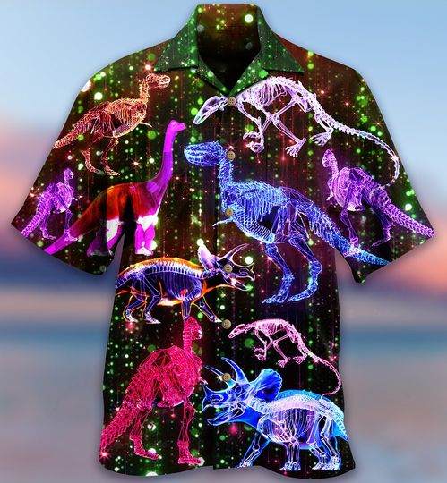 Discover Dinosaur Neon Sparkling X-Ray Shirt