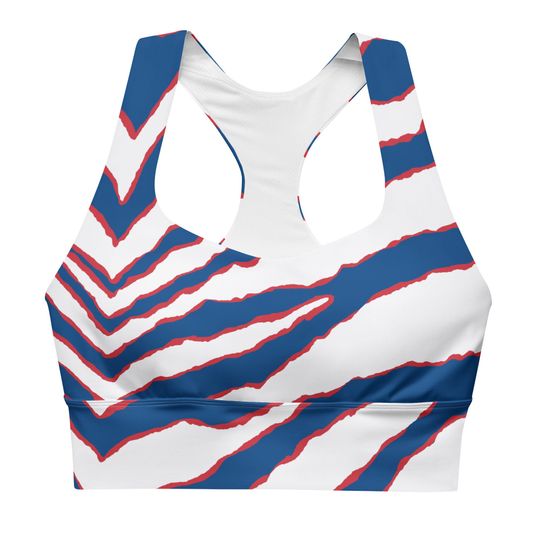 Discover Buffalo Scoutiez Longline Sports Bra / zebra inspired