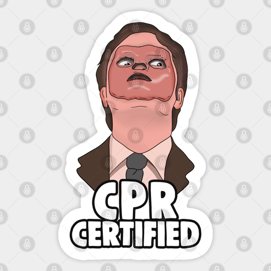 Discover The Office Memes: Dwight CPR Certified - The Office Us - Sticker