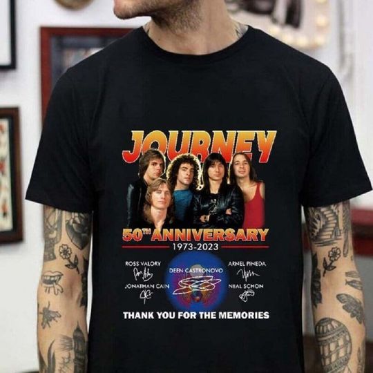 Discover Journey Freedom Tour 2023 50th Anniversary Signature T-Shirt