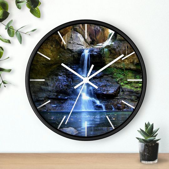Discover Majestic Waterfall Wall Clock