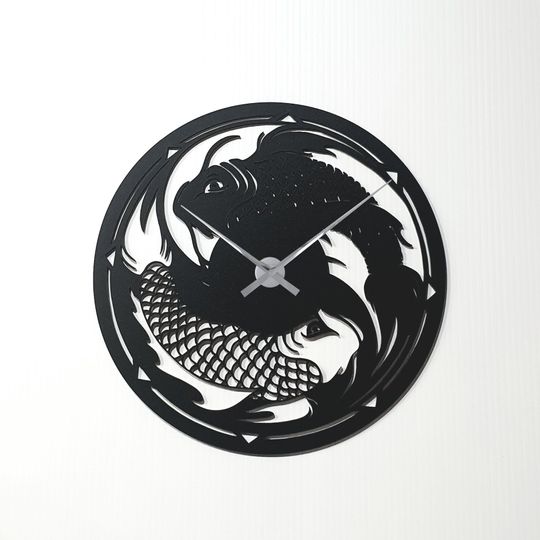Discover Acrylic Lasered Fish Wall Clock