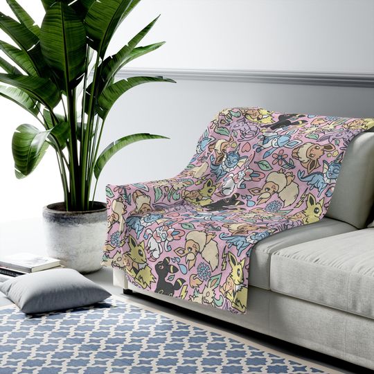 Discover Eeveelution blanket! Perfect for a Gift, Present, Holiday, Birthday! Japanese Anime