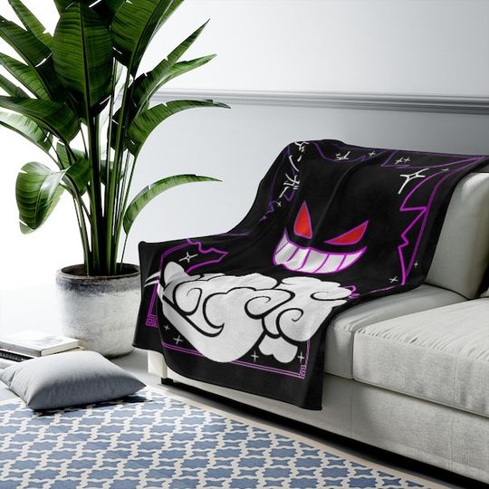 Discover Gengar blanket! Perfect for a Gift, Present, Holiday, Birthday! Japanese Anime