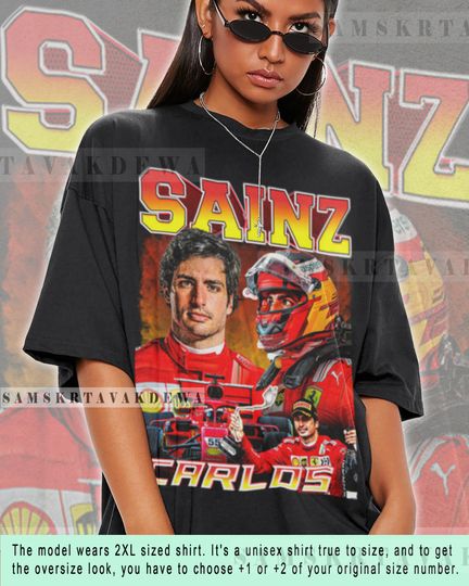 Discover Best Design Carlos Sainz Jr. shirt Driver Athlete Racing Championship T-shirt