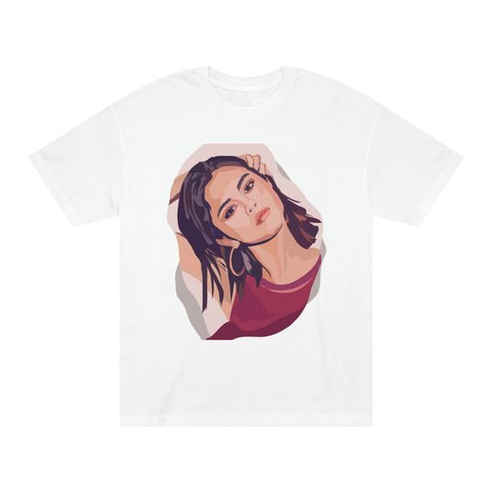 Discover Selena Gomez Print Tee Shirt
