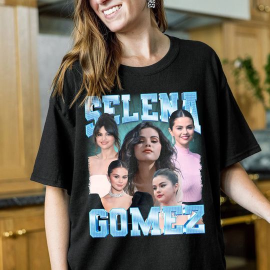 Discover Selena Gomez Vintage Shirt, Selena Gomez Homage T-Shirt