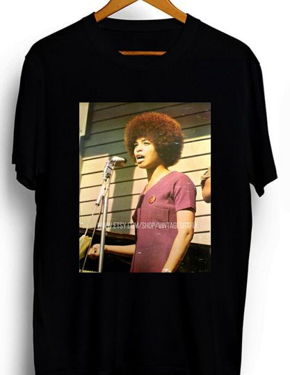 Discover Angela Davis T-Shirt / Vintage Shirt / Aesthetic Premium Unisex T-Shirt