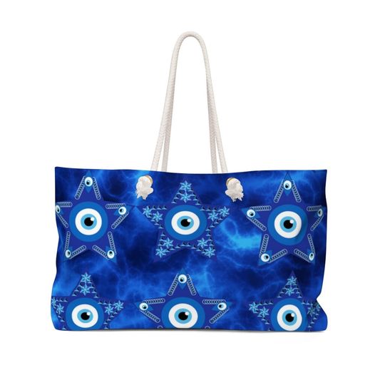 Discover Evil Eye Weekender Bag/Evil Eye/Blue/Blue Eye/Blue Bag/Women Bag