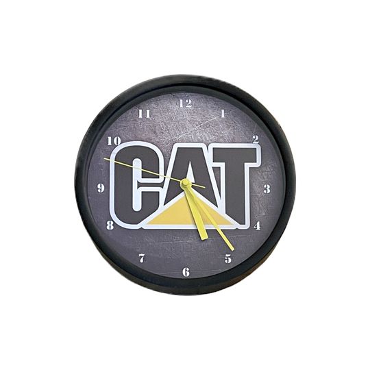 Discover CAT Heavy Machinery 9" wall Clock