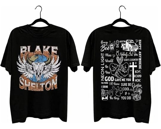 Discover Blake Shelton Back To The Honky Tonk Tour 2023 T-Shirt, Blake Shelton Tour 2023 Merch Shirt