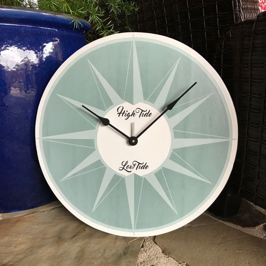 Discover Time and Tide Clock, Beach home decor, Coastal Decor