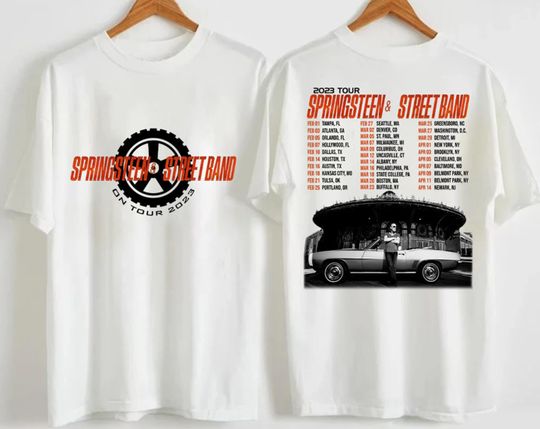 Discover Bruce Springsteen and The E Street Band 2023 Tour T-Shirt, Rock Tour 2023 Shirt
