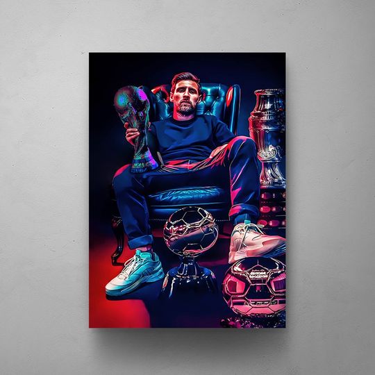 Discover Lionel Messi 10 Football Legends Poster