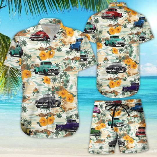 Discover Truck Hawaiian Shirt - Tropical Aloha Trucker Hawaii Shirt - Beach Themed Gift Ideas