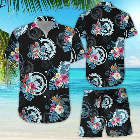 Discover Funny Archery Shirts - Archery Tropical Pattern Hawaiian Hawaii Shirt -