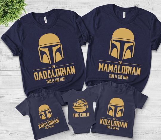Discover Dadalorian Family Matching Shirts, dad baby matching shirts