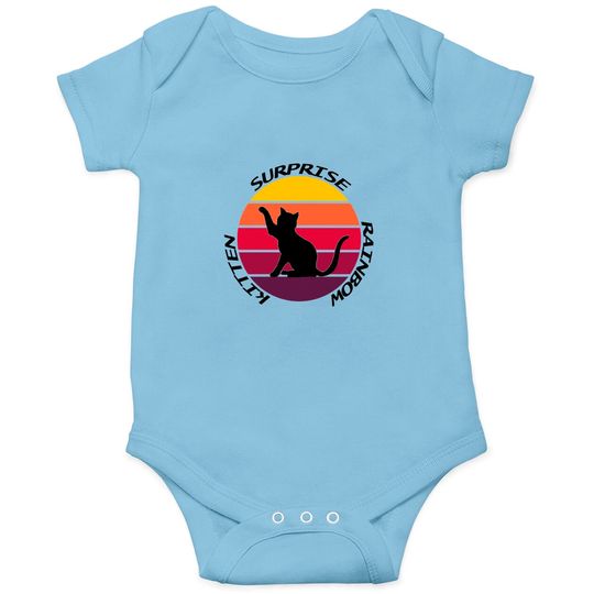 Discover Rainbow Kitten Surprise Fitted Scoop Onesies
