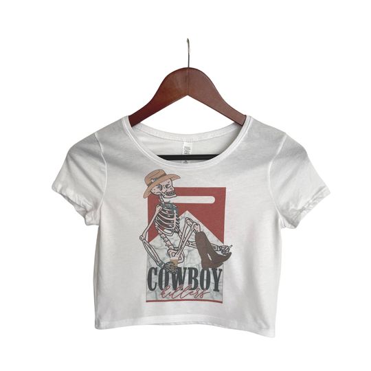 Discover Cowboy Killers Flowy Cropped Tee