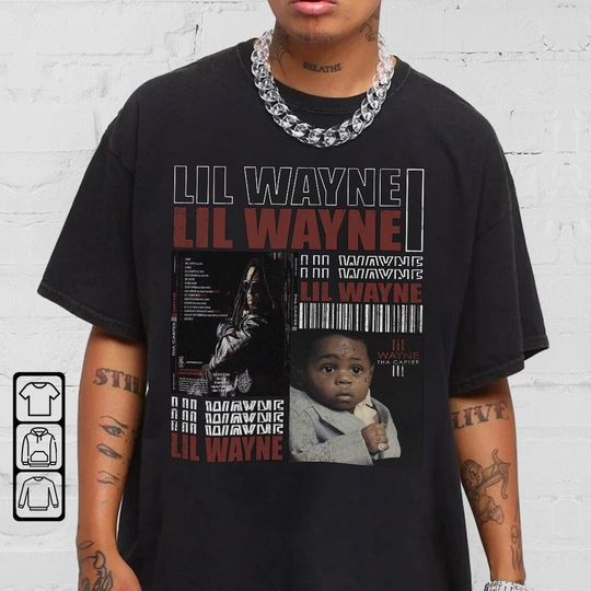 Discover Lil Wayne Shirt, Lil Wayne Tha Carter III Style Hip Hop 90s Vintage T-Shirt