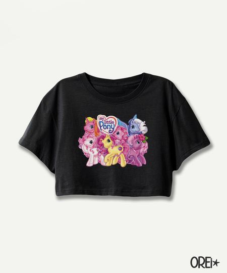 Discover 90s My Little Pony Flowy Cropped Tees