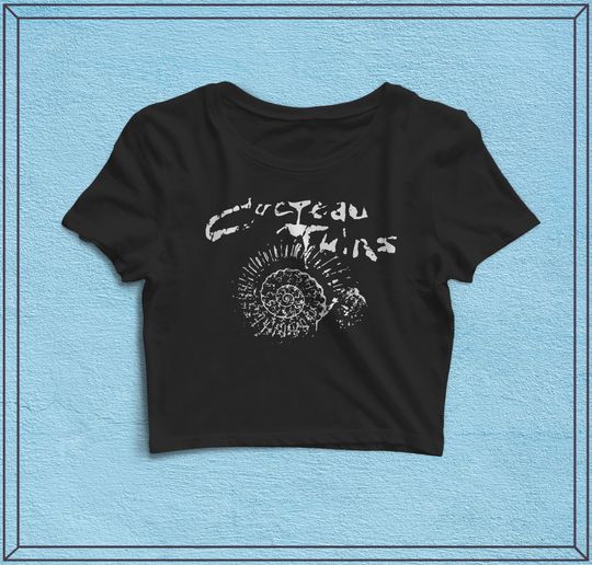 Discover Cocteau Twins Band Flowy Cropped Tee