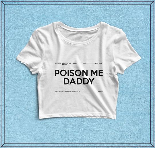 Discover Poison Me Daddy Flowy Cropped Tee