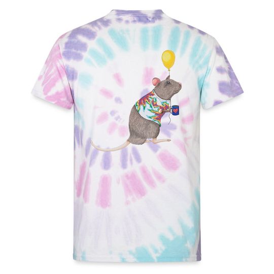 Discover Wharf Rat, yellow balloon tie-dye t-shirt