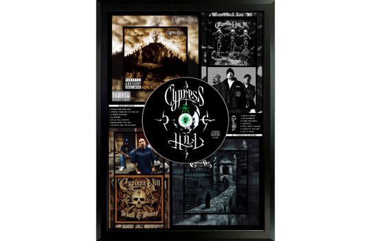 Discover Cypress H i l l "Black Sunday" "III - Temples Of Boom" "Skull & Bones" "Back In Black" Poster