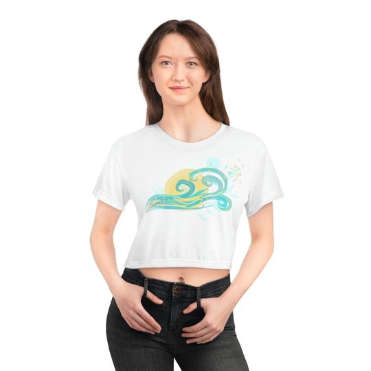 Discover Golden Embrace- Crop Tee