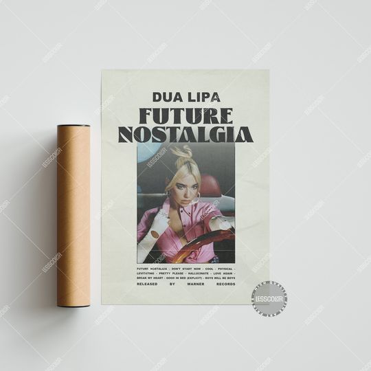 Discover Dua Lipa Posters, Future Nostalgia Poster, Album Cover Poster