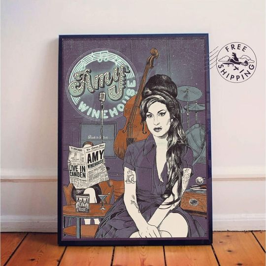 Discover Amy Winehouse Live in Camden Vintage Music Poster