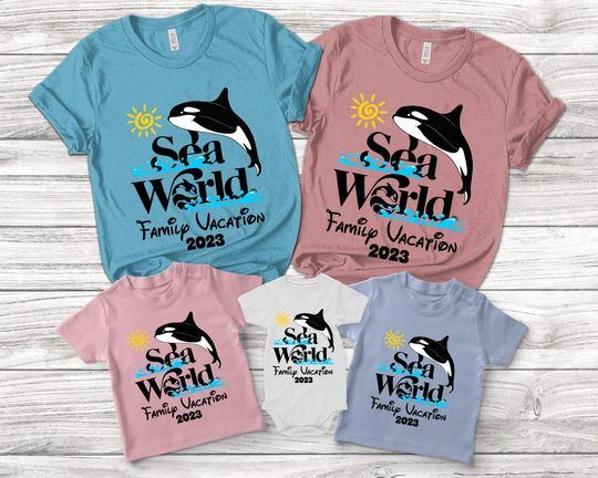 Discover Sea World Family Matching Trip Shirt 2023