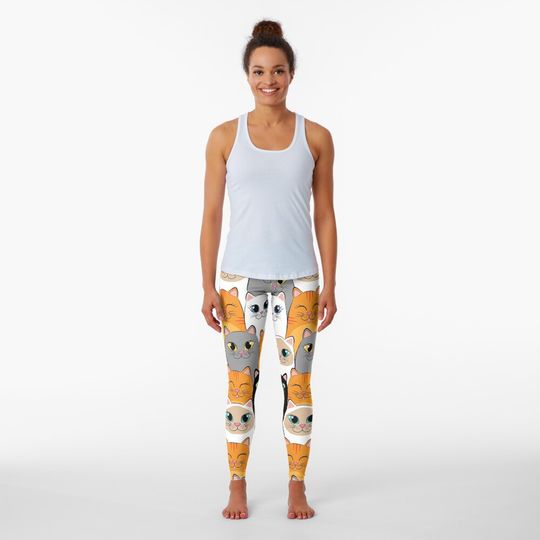 Discover SMILING CATS Leggings