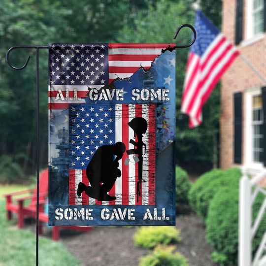 Discover Veteran Memorial's Flag, All Gave Some Some Gave All Flag