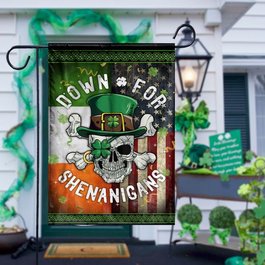 Discover Down For Shenanigans Flag, St Patricks Day Flag