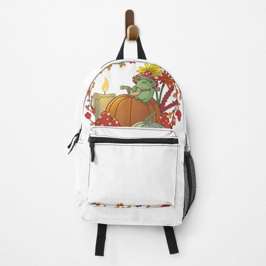 Discover Frog and Mushroom Cottagecore Aesthetic Backpack