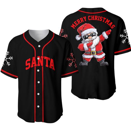 Discover Santa Claus Merry Christmas - Jersey baseball jersey