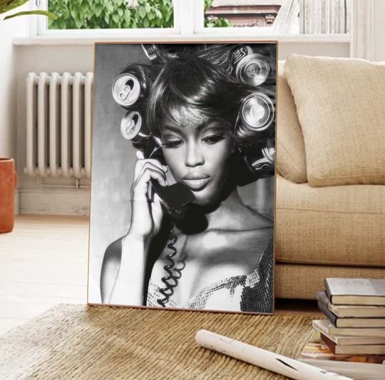 Discover Naomi Campbell On the Phone Poster