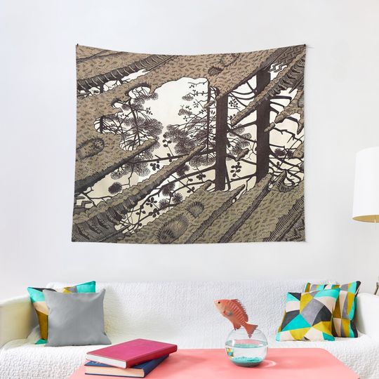 Discover M.C. Escher - Puddle Tapestry