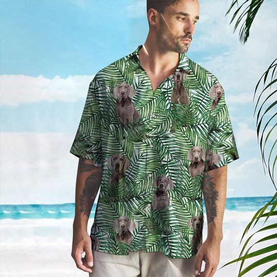 Discover Weimaraner Dog Hawaiian Shirt for Men, Women, Dog Aloha Shirt