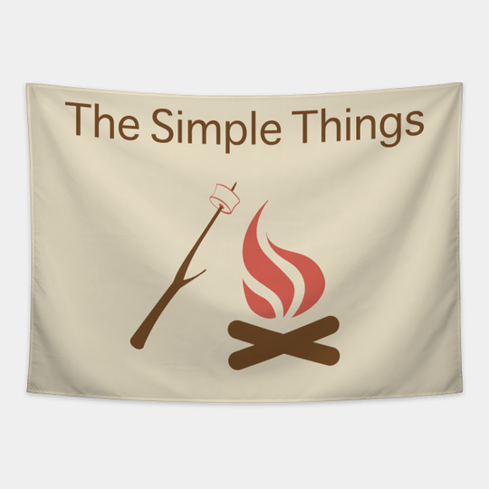 Discover The simple things..... - Camping - Tapestry