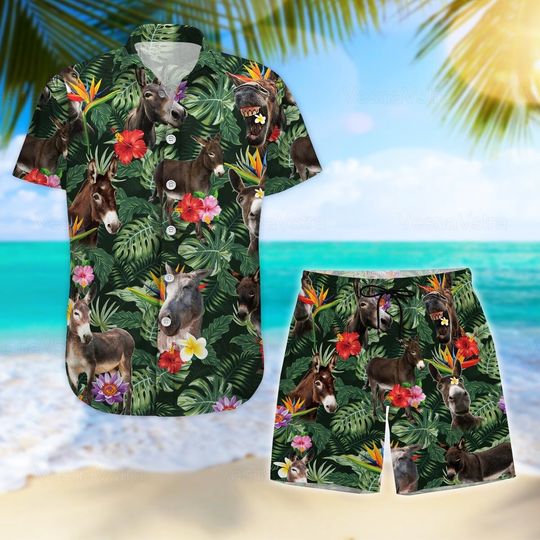 Discover Donkey Hawaiian Shirt, Funny Donkey Shirt