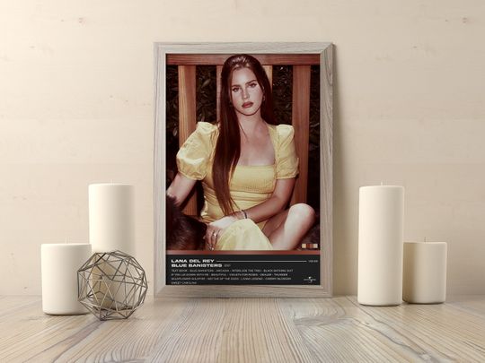 Discover Lana Del Rey Blue Banisters Poster