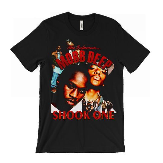 Discover Mobb Deep T-Shirt - The Infamous - Shook Ones Pt. 2 - Hell On Earth - Queensbridge