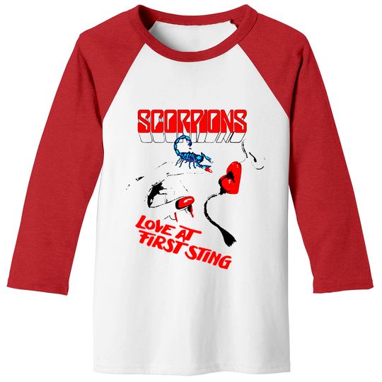 Discover Scorpions Love at First Sting Baseball Tees