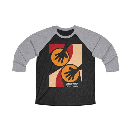 Discover Raglan sweatshirt Tee, Baseball Raglan T Shirt, Bongo, Conga Drums Graphic Print Baseball Tee
