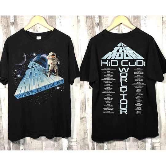 Discover Kid Cudi To The Moon World Tour 2022 T-Shirt, Kid Cudi T-Shirt
