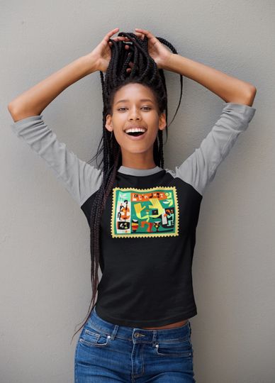 Discover Raglan sweatshirt Tee, Latin Music Baseball Tee